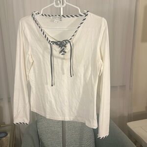 St John Sport stripped edging sailor boat yachtwear size P